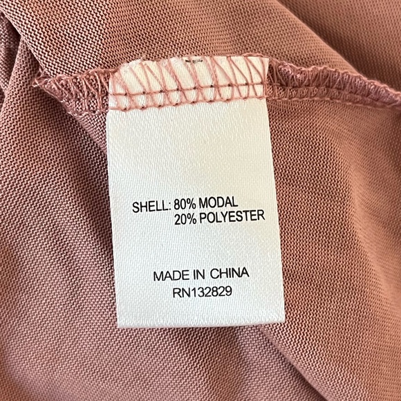 NWT LOVERS AND FRIENDS | Front Wrap Tie Summer Emmy Mini Dress in Mauve | Size S - Picture 9 of 9